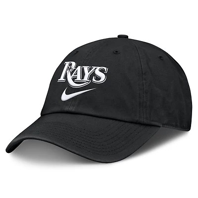Men's Nike  Black Tampa Bay Rays Primetime Club Adjustable Hat