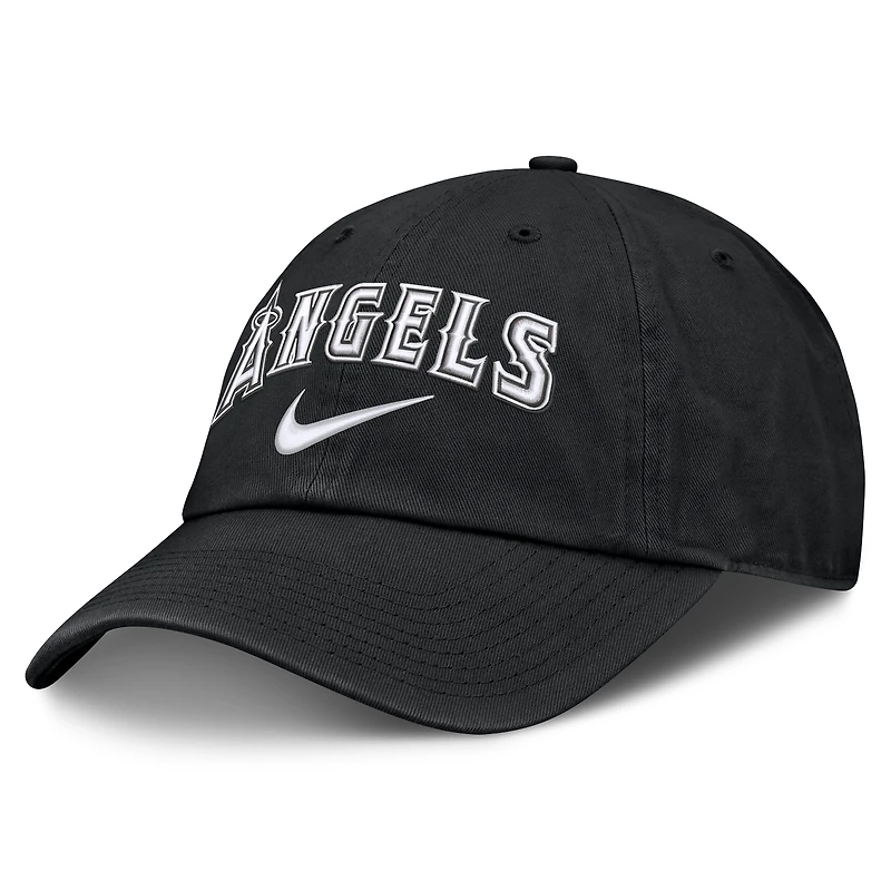 Men's Nike  Black Los Angeles Angels Primetime Club Adjustable Hat
