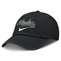 Men's Nike  Black Atlanta Braves Primetime Club Adjustable Hat