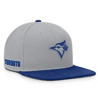 Men's Nike Gray/Royal Toronto Blue Jays Primetime Pro Dri-FIT Snapback Hat