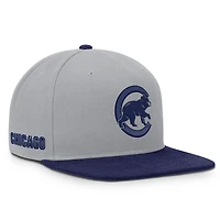 Men's Nike Gray/Royal Chicago Cubs Primetime Pro Dri-FIT Snapback Hat