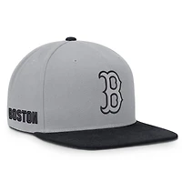 Men's Nike Gray/Navy Boston Red Sox Primetime Pro Dri-FIT Snapback Hat