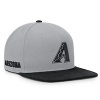 Men's Nike Gray/Black Arizona Diamondbacks Primetime Pro Dri-FIT Snapback Hat