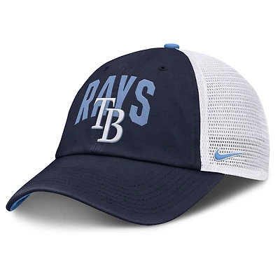 Men's Nike  Navy Tampa Bay Rays Primetime Club Adjustable Trucker Hat