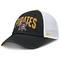 Men's Nike  Black Pittsburgh Pirates Primetime Club Adjustable Trucker Hat
