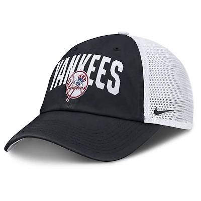 Men's Nike  Navy New York Yankees Primetime Club Adjustable Trucker Hat