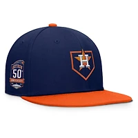Men's Fanatics Navy/Orange Houston Astros Batter's Box Snapback Hat