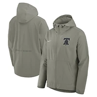 Men's Nike Olive Philadelphia Phillies Unlimited Packable Full-Zip Hooded Jacket