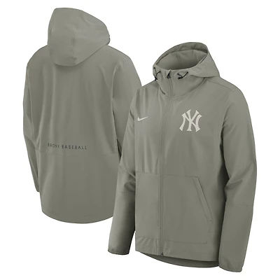 Men's Nike Olive New York Yankees Unlimited Packable Full-Zip Hooded Jacket