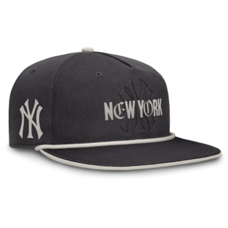 Men's Fanatics Graphite New York Yankees Gapper Snapback Hat