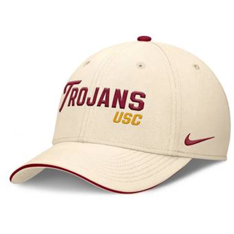 Men's Nike Natural USC Trojans 2026 Primetime Swooshflex Hat