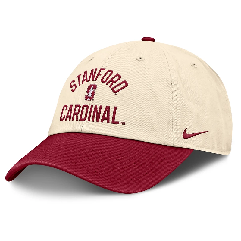 Unisex Nike Natural Stanford Cardinal 2026 Primetime Natural 2-Tone Club Adjustable Hat