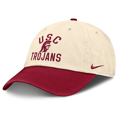 Unisex Nike Natural USC Trojans 2026 Primetime Natural 2-Tone Club Adjustable Hat