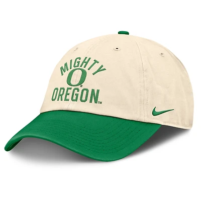 Unisex Nike Natural Oregon Ducks 2026 Primetime Natural 2-Tone Club Adjustable Hat