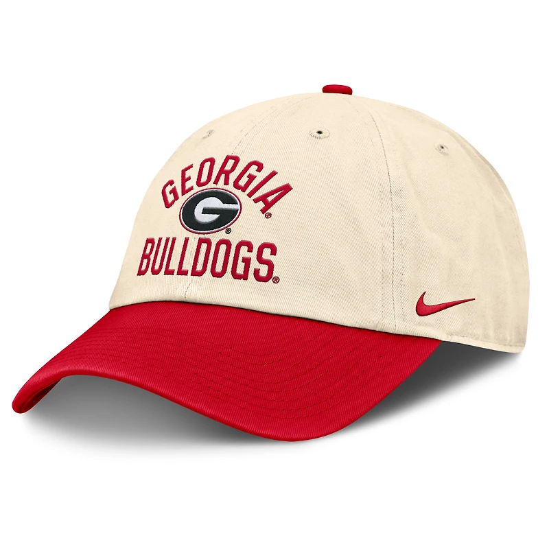 Unisex Nike Natural Georgia Bulldogs 2026 Primetime Natural 2-Tone Club Adjustable Hat