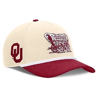 Unisex Jordan Brand Natural Oklahoma Sooners 2026 Primetime Natural 5-Panel Rope 2-Tone Rise Hat