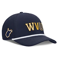 Unisex Nike Navy West Virginia Mountaineers 2026 Basketball Refresh 5-Panel Rope Rise Hat