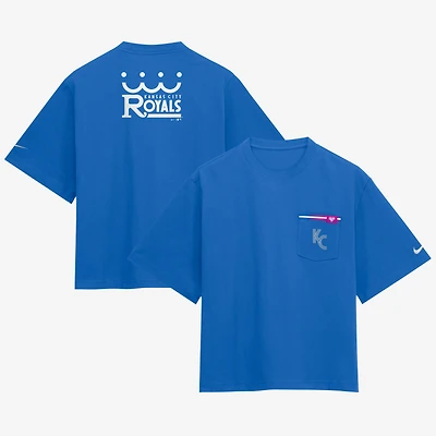 Women's Nike Royal Kansas City Royals 2026 City Connect Pocket Boxy T-Shirt