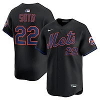 Men's Nike Juan Soto Black New York Mets Alternate Limited Jersey