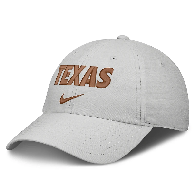 Unisex Nike Gray Texas Longhorns On-Field Gameday Adjustable Club Hat