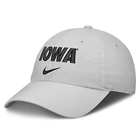 Unisex Nike Gray Iowa Hawkeyes On-Field Gameday Adjustable Club Hat