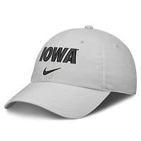 Unisex Nike Gray Iowa Hawkeyes On-Field Gameday Adjustable Club Hat