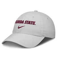 Unisex Nike Gray Florida State Seminoles 2026 On-Field Gameday Club Adjustable Hat