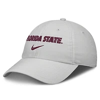 Unisex Nike Gray Florida State Seminoles 2026 On-Field Gameday Club Adjustable Hat