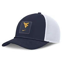 Unisex Nike Navy West Virginia Mountaineers 2026 On-Field Gameday Rope Trucker Adjustable Hat