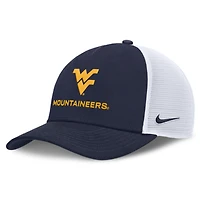 Unisex Nike Navy West Virginia Mountaineers 2026 On-Field Gameday Trucker Hat