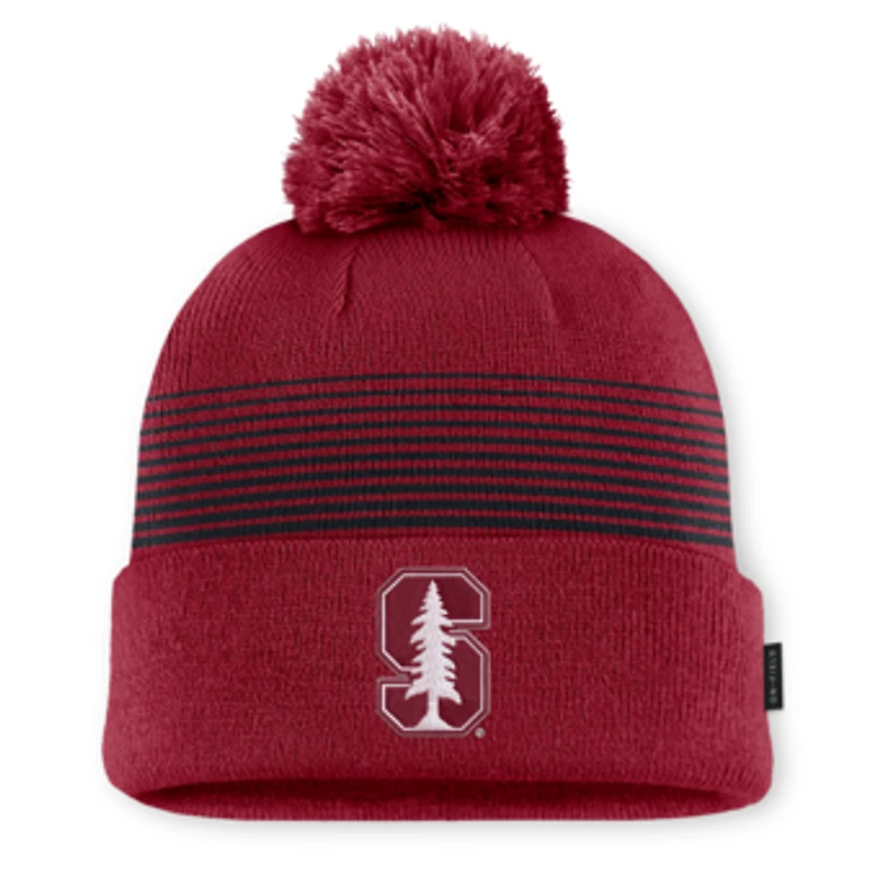 Unisex Nike Cardinal Stanford Cardinal 2026 On-Field Cuffed Knit Hat with Pom