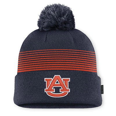 Unisex Nike Navy Auburn Tigers On-Field Cuffed Knit Hat with Pom
