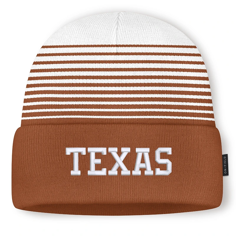 Unisex Nike Texas Orange/White Texas Longhorns On-Field Utility Knit Hat