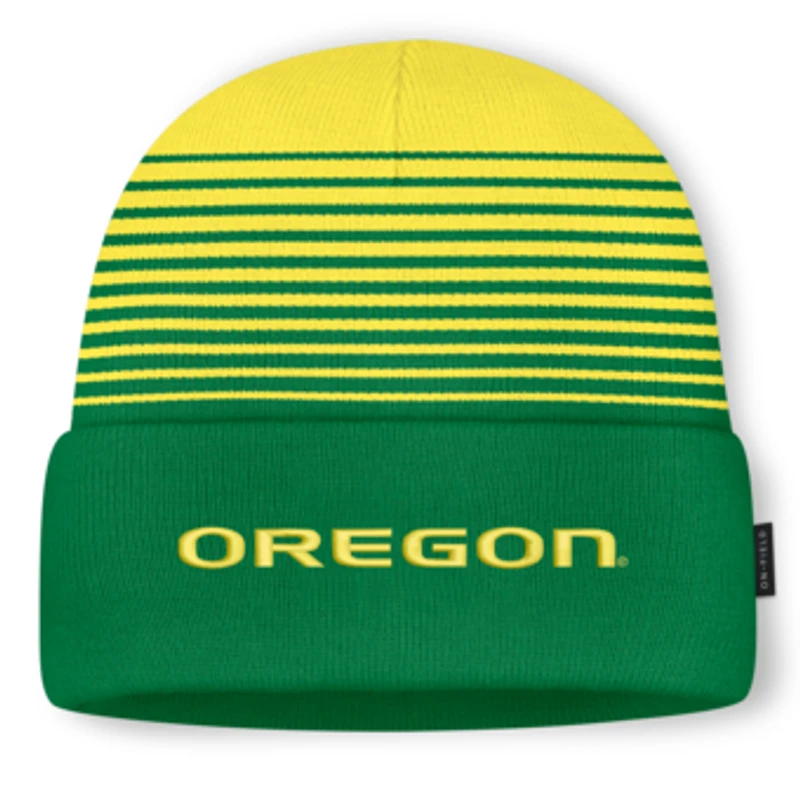 Unisex Nike Green/Yellow Oregon Ducks On-Field Utility Knit Hat