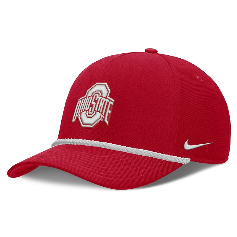 Unisex Nike Scarlet Ohio State Buckeyes Rope Rise Adjustable Hat