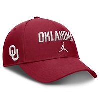 Unisex Jordan Brand Crimson Oklahoma Sooners 2026 On-Field Gameday Rise Adjustable Hat
