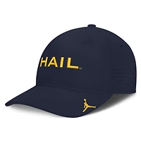 Men's Jordan Brand Navy Michigan Wolverines Gameday Aerobill Swooshflex Dri-FIT Hat