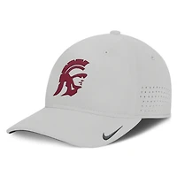 Men's Nike  Gray USC Trojans 2026 Sideline Practice AeroBill Swooshflex Dri-FIT Hat