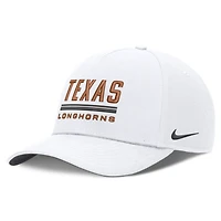 Men's Nike  White Texas Longhorns 2026 Sideline Dri-FIT Rise Adjustable Hat