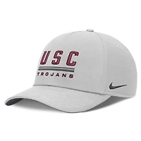 Men's Nike  Gray USC Trojans 2026 Sideline Dri-FIT Rise Adjustable Hat
