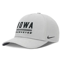 Men's Nike  Gray Iowa Hawkeyes 2026 Sideline Dri-FIT Rise Adjustable Hat