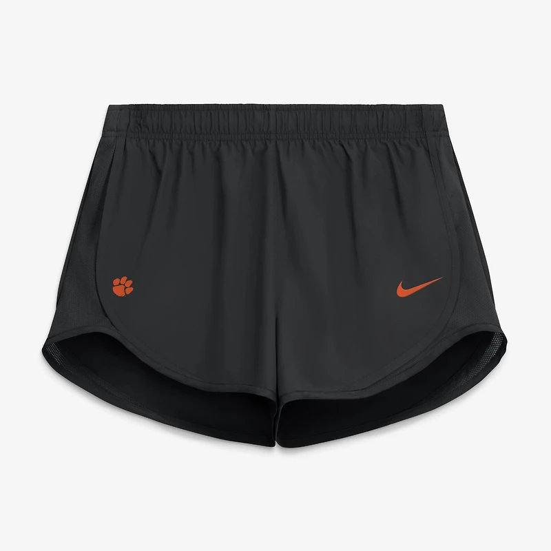Women's Nike Black Clemson Tigers Tempo Mid-Rise Dri-FIT Shorts