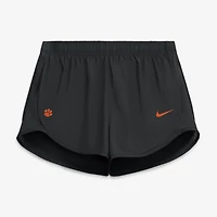 Women's Nike Black Clemson Tigers Tempo Mid-Rise Dri-FIT Shorts