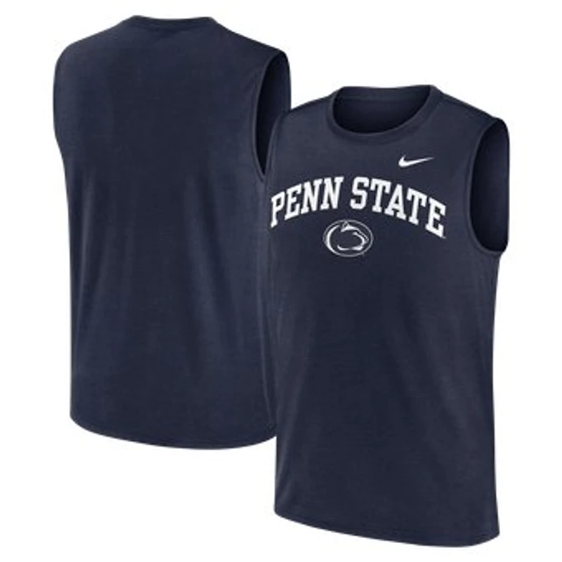 Men's Nike Navy Penn State Nittany Lions Primetime Legend Arch Dri-FIT Muscle Tank Top