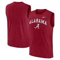 Men's Nike Crimson Alabama Crimson Tide Primetime Legend Arch Dri-FIT Muscle Tank Top