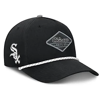 Men's Fanatics  Black Chicago White Sox Two-Seam Adjustable Hat