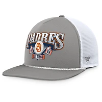 Men's Fanatics Gray/White San Diego Padres Recall Snapback Hat