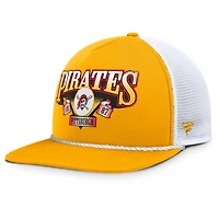 Men's Fanatics Gold/White Pittsburgh Pirates Recall Snapback Hat