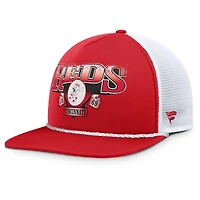 Men's Fanatics Red/White Cincinnati Reds Recall Snapback Hat