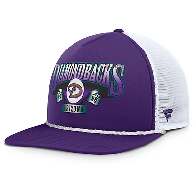 Men's Fanatics Purple/White Arizona Diamondbacks Recall Snapback Hat
